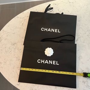 2X authentic Chanel large shopping bags